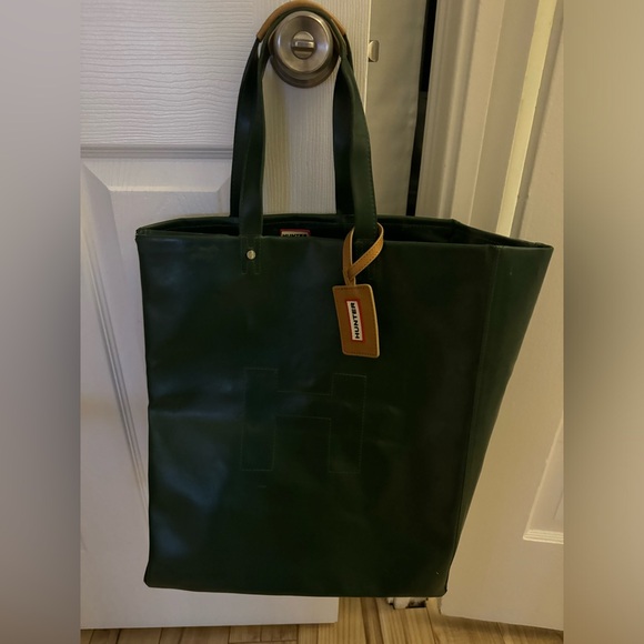 Hunter Green XL Rubber Tote Bag - Picture 3 of 4